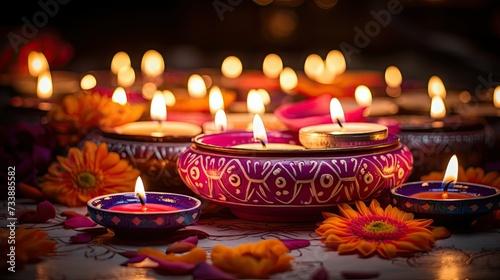 hindu diwali candle © PikePicture