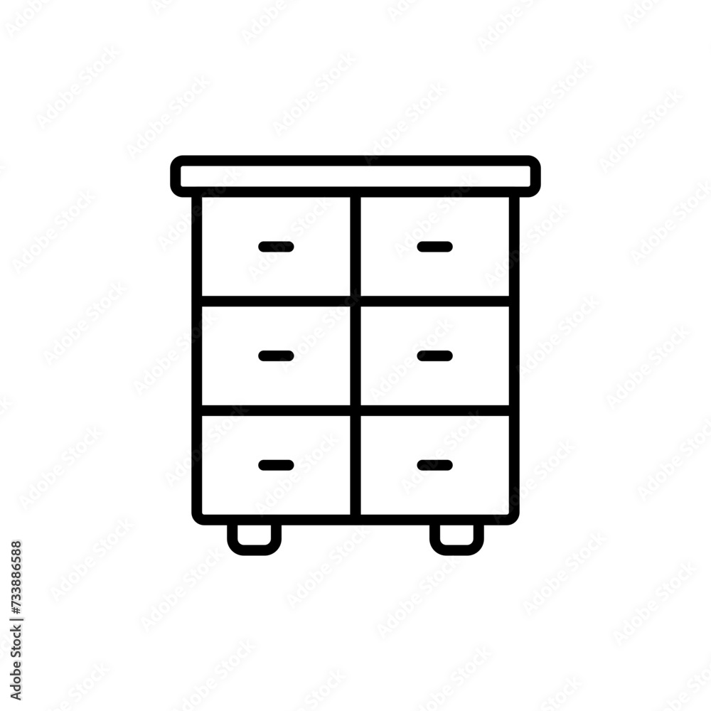 Cupboard outline icons, minimalist vector illustration ,simple transparent graphic element .Isolated on white background Cupboard outline icons, minimalist vector illustration ,simple transparent graphic element .Isolated on white background