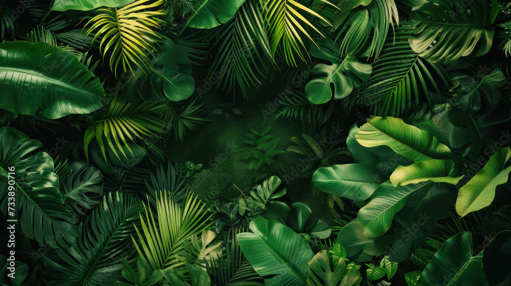 A Lush Green Jungle Overflowing With Leaves