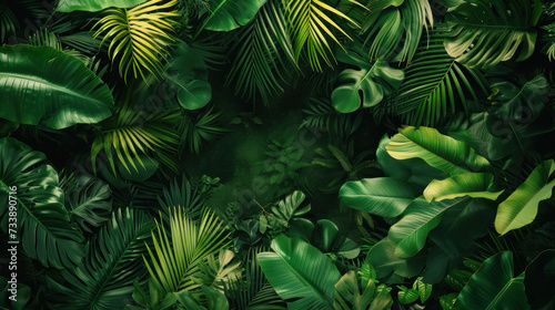 A Lush Green Jungle Overflowing With Leaves