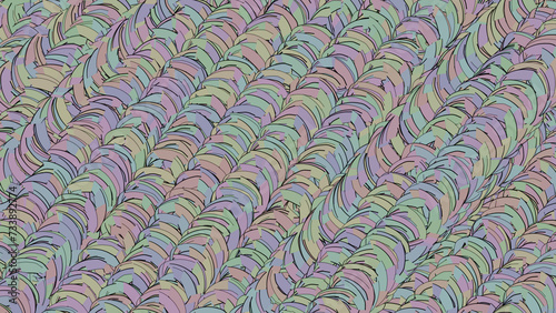 seamless pattern with waves geometric abstract background 