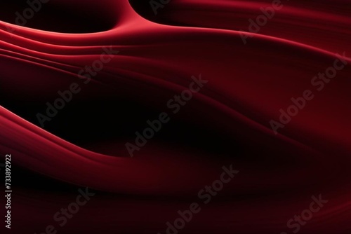 Gradient texture background of volumetric waves of red and burgundy colors