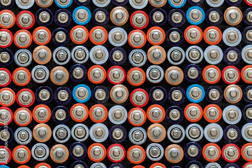 Background from used AA battery.