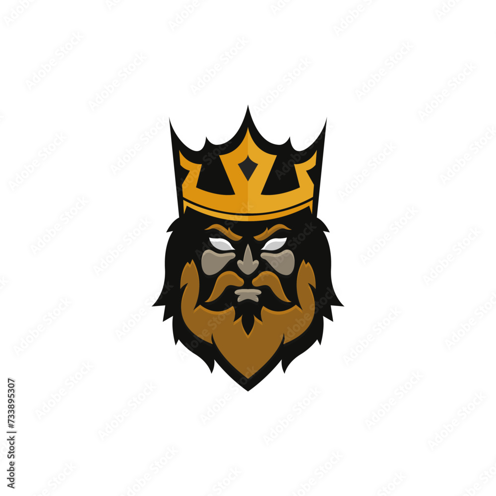 Obraz premium King logo color icon concept