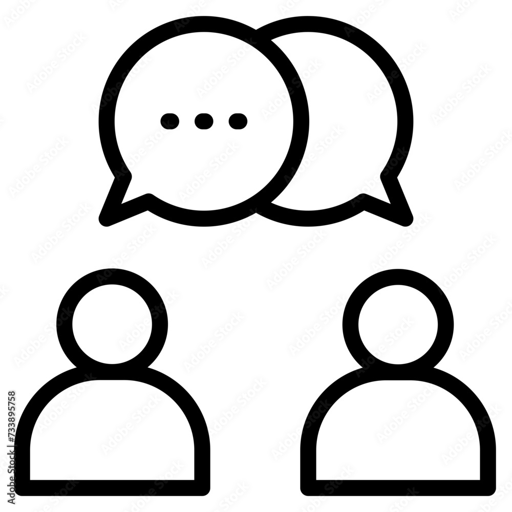 discussion, talk, communication icon discussion, talk, communication icon