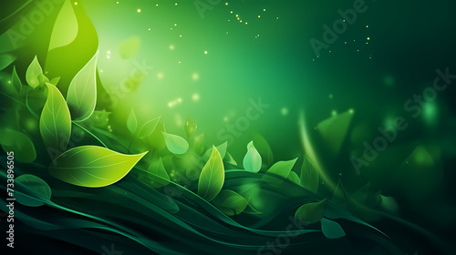 Abstract green nature landscape wallpaper background image