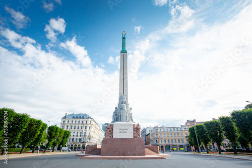 The freedom monument in Riga, Latvia