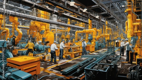 machinery busy factory