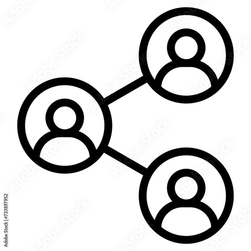 people network and connecting people icon	

