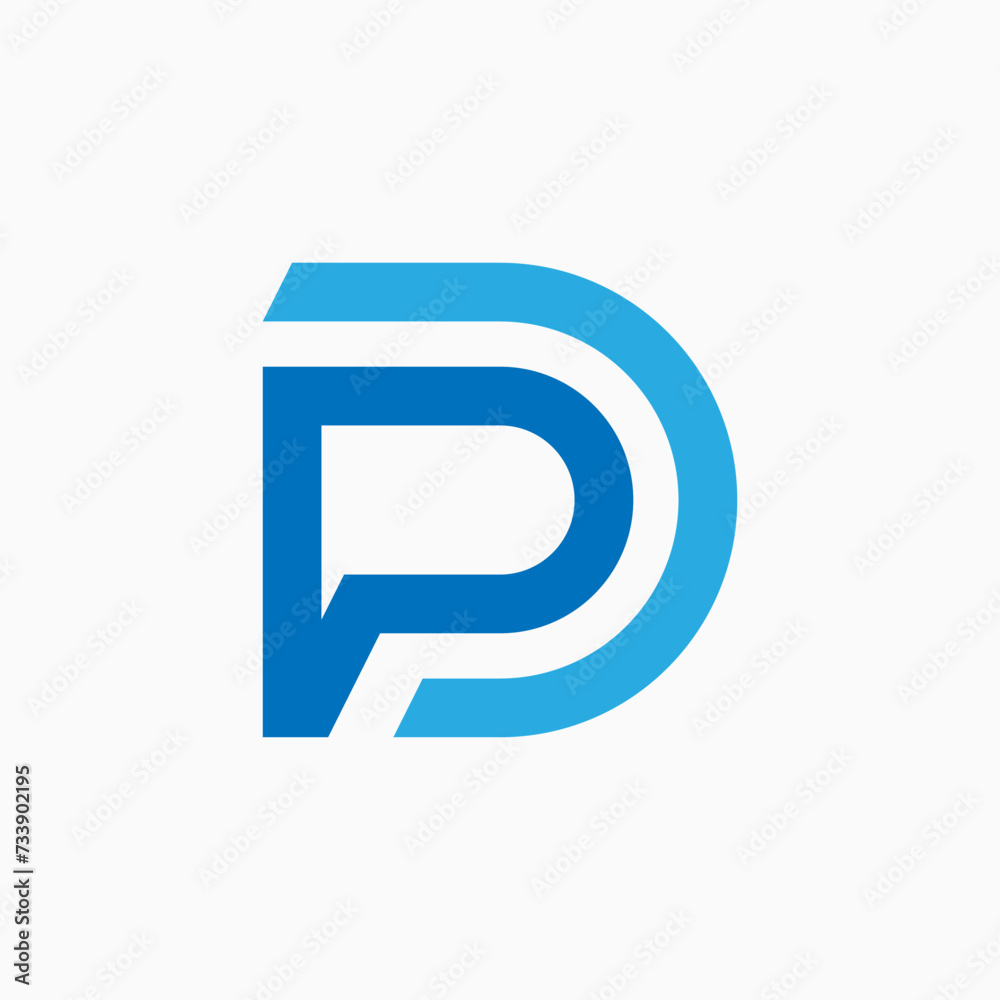 Logo design graphic concept creative premium vector stock themes abstract art letter initial PD or DP line font Relate to monogram typography branding Logo design graphic concept creative premium vector stock themes abstract art letter initial PD or DP line font Relate to monogram typography branding