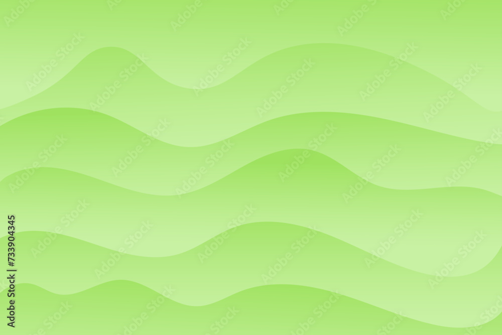 Abstract spring or summer vector background in light green color. Vector illustration. wavy pattern.