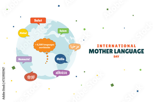 international mother language day february 21, mother language day post  design