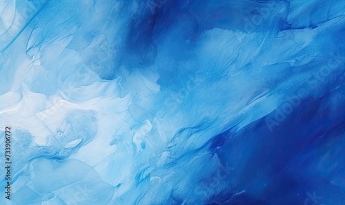 A Beautiful Symphony of Blue and White Brushstrokes