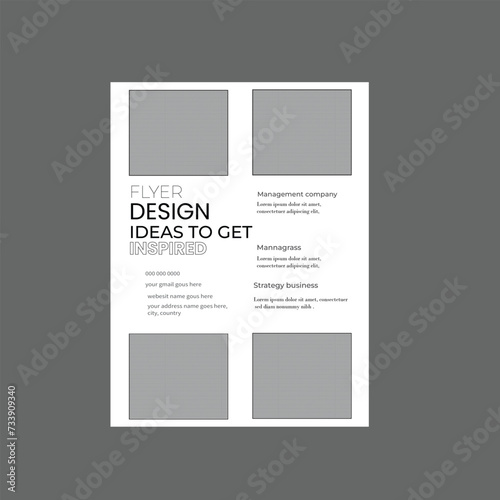 CORPORATE FLYER Template Design with Professional and Corporate look. This Template Design to promote your business and easy to edit, all you need to know the basic Illustrator to change the 