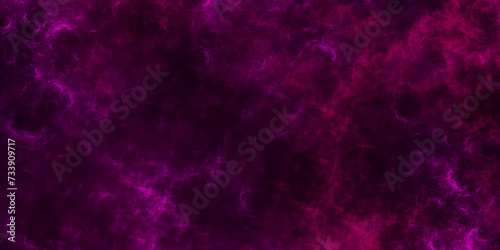 Abstract night sky space watercolor dark crimson red nebula universe background. Colorful acrylic watercolor grunge burgundy red and dark pink frost and lights in nebula and stars in space.