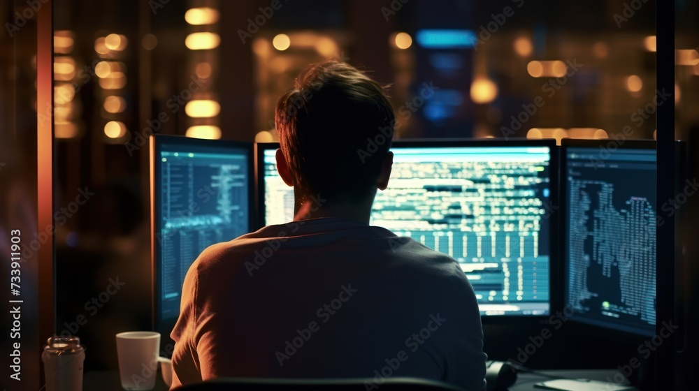 Programmers sit in front of the computer and write the source code and make changes to it Programmers sit in front of the computer and write the source code and make changes to it