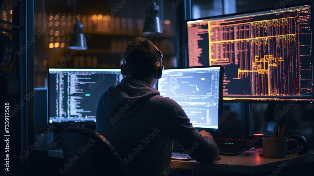 Programmers sit in front of the computer and write the source code and make changes to it Programmers sit in front of the computer and write the source code and make changes to it