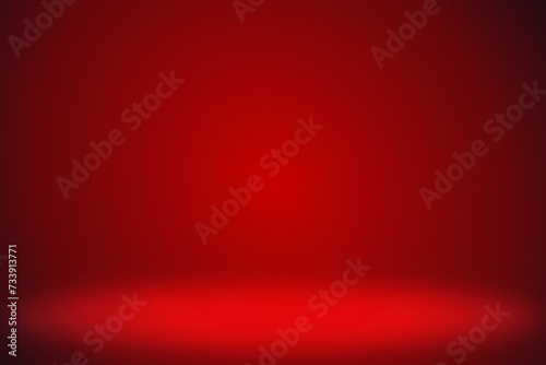 Abstract red background, studio room red backdrop, vector illustration photo