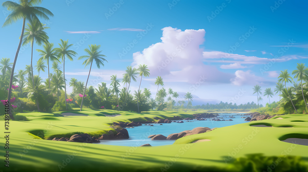 Golf background, explore the wonderful world of golf Golf background, explore the wonderful world of golf