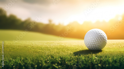 Golf ball with sport background design