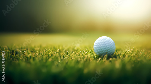 Golf ball with sport background design