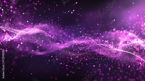 "This Abstract Wallpaper Features A Luxury Purple Background, Shimmering With Light And Shiny Sparkles, Creating A Mesmerizing Effect With Particles."