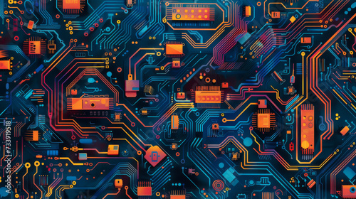 AI powered electronic circuits board 