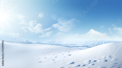 Frosty Serenity.Blue Background Christmas Images