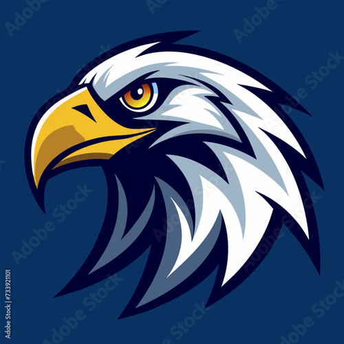 EAGLE HEAD LOGO CREATED BY GENERATIVE AI