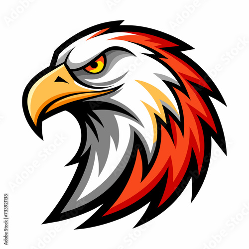 EAGLE HEAD LOGO CREATED BY GENERATIVE AI