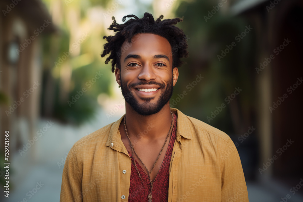 Young African American man at outdoors Young African American man at outdoors