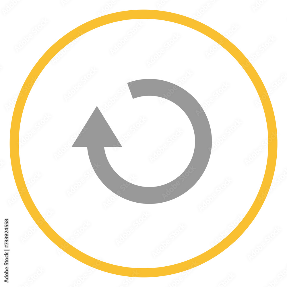 Button grau orange mit Update Icon: Aktualisieren Button grau orange mit Update Icon: Aktualisieren