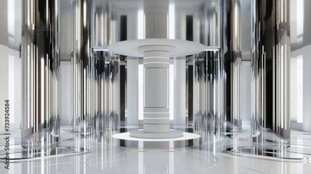 White light room with white wall and glass. White light room with white wall and glass.