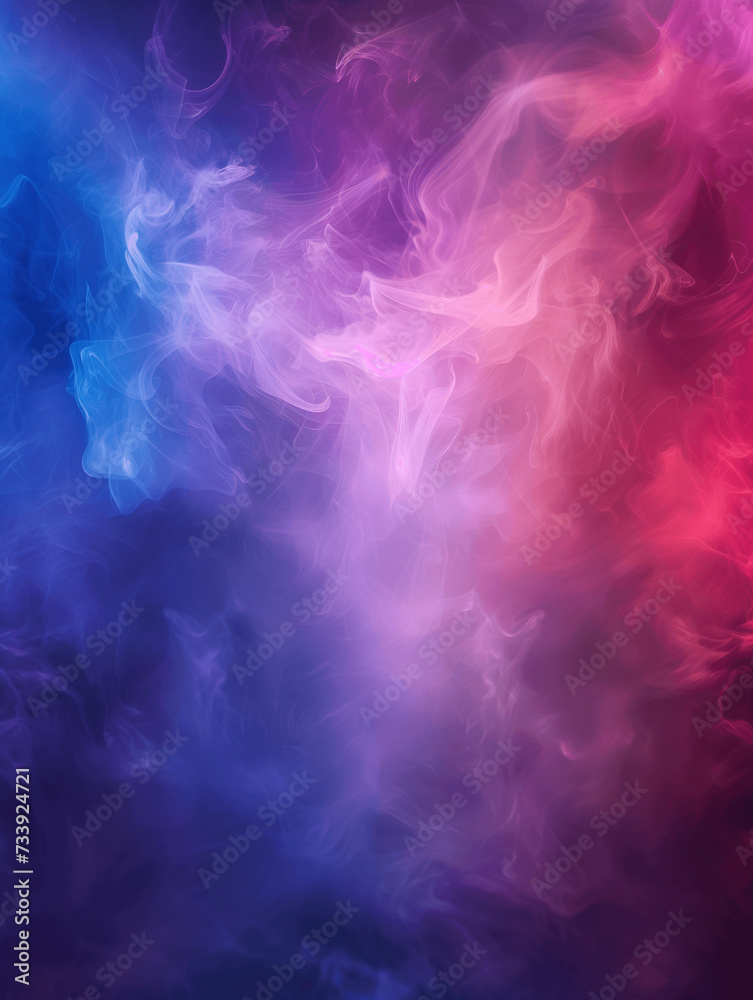 Vivid Nebula of Purple and Pink Hues