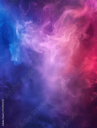 Vivid Nebula of Purple and Pink Hues