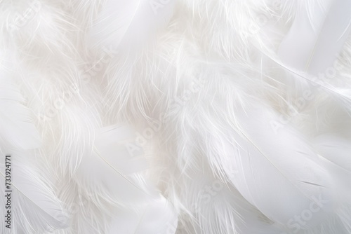 Feathers background for peace calm, Closeup, white andDivine Harmony: AI-Generated Feathers Background for Peaceful Creativity