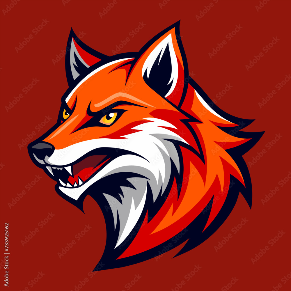 FOX HEAD LOGO CREATED BY GENERATIVE AI FOX HEAD LOGO CREATED BY GENERATIVE AI