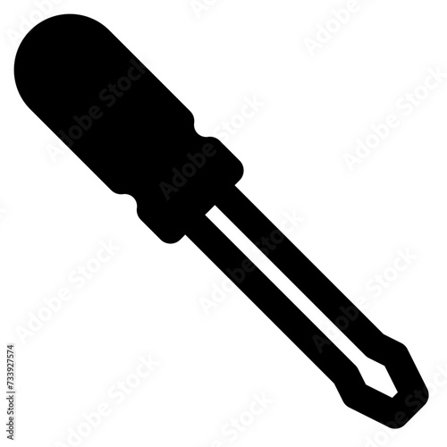 screwdriver vector glyph icon