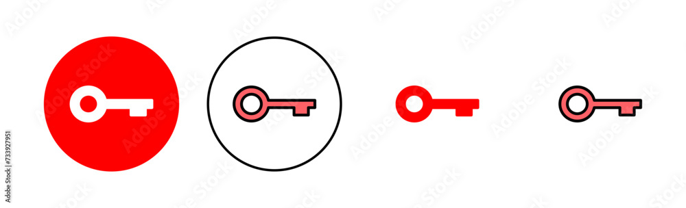 Key icon set illustration. Key sign and symbol. Key icon set illustration. Key sign and symbol.