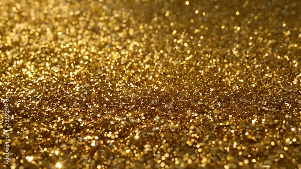 Abstract gold glitter texture sparkle background. Golden sparkle confetti. Shiny glittering  shiny color gold . Golden backdrop for card, vip, exclusive