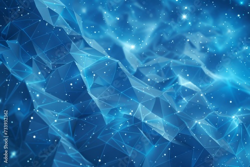 Blue polygonal light background.