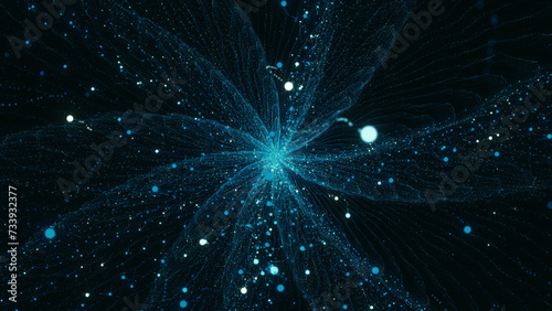 Fényképezés Particle vortex, motion background