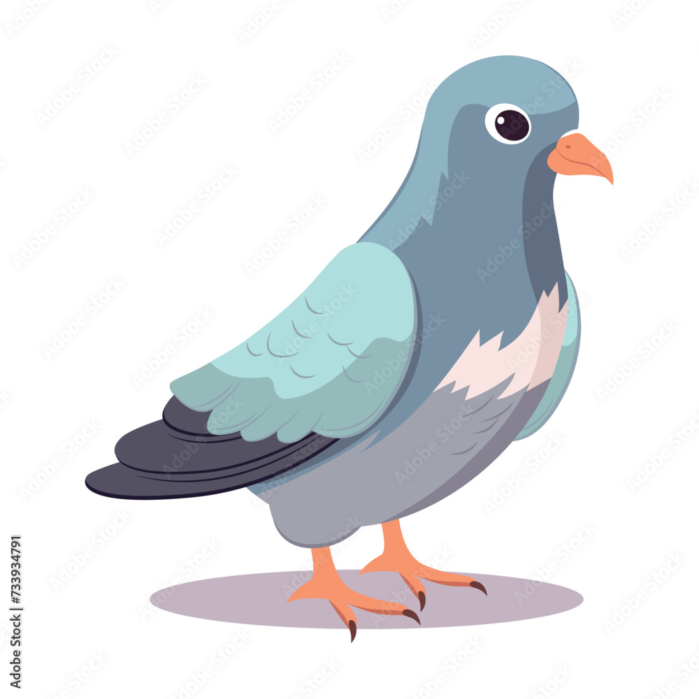 Dove of colorful set. This design feature a street dove in a colorful style, where every brushstroke captures the essence of its beauty and grace. Vector illustration. Dove of colorful set. This design feature a street dove in a colorful style, where every brushstroke captures the essence of its beauty and grace. Vector illustration.