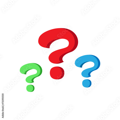 Obraz na płótnie question symbol 1 vector design. asking symbol w salonie