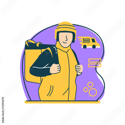 Cash On Delivery - Flat Design