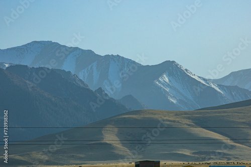 Shandan Military Horse Farm, Zhangye City, Gansu Province-Snowy Mountains and Pastures of Qilian Mountains photo