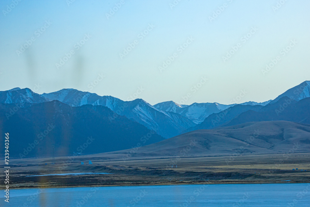 Shandan Military Horse Farm, Zhangye City, Gansu Province-Snowy Mountains and Pastures of Qilian Mountains