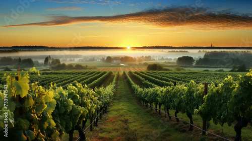 vineyard at sunset  high definition hd  photographic creative image