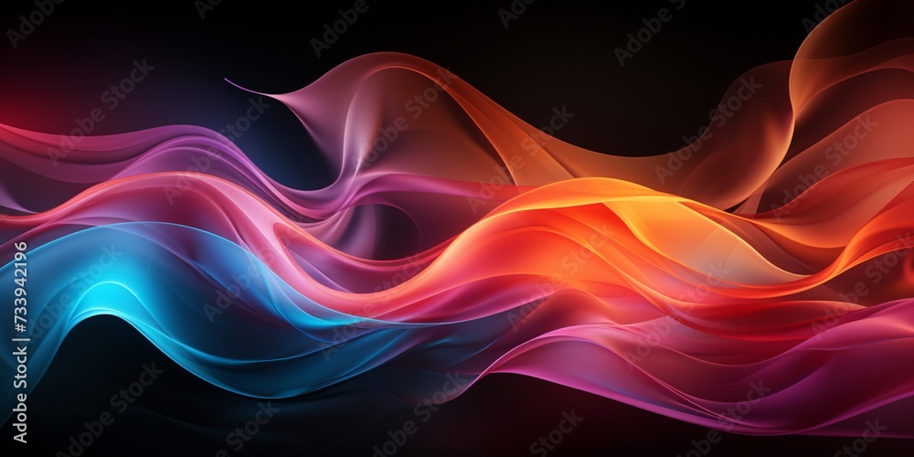 Black graphite background with colored transparent haze Black graphite background with colored transparent haze
