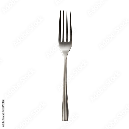 Fork isolated on a transparent background.